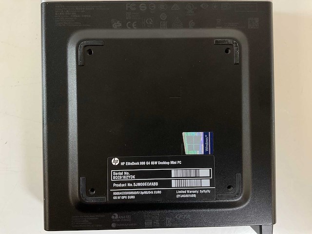 Hp elitedesk 800 g4, core(tm) i5 8th gen, 8 gb ram, 512 gb nvme mini desktops (3x) - afbeelding 7 van  7