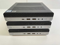 Hp elitedesk 800 g4, core(tm) i5 8th gen, 8 gb ram, no hdd mini desktops (3x) - afbeelding 1 van  5