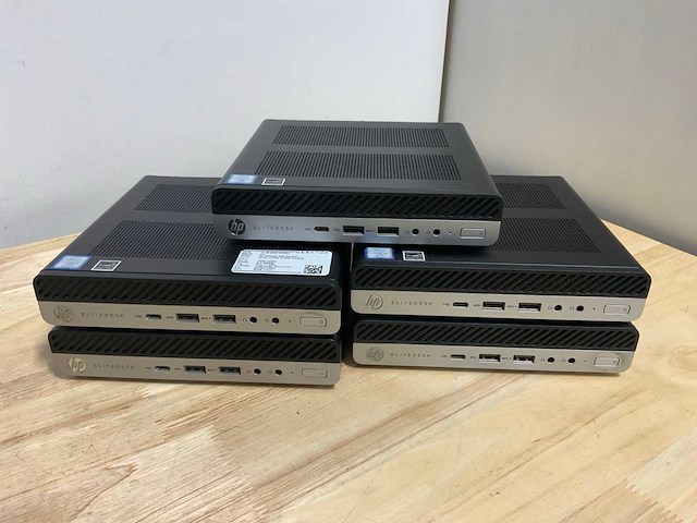 Hp elitedesk 800 g4 mini desktop (5x) - afbeelding 3 van  6