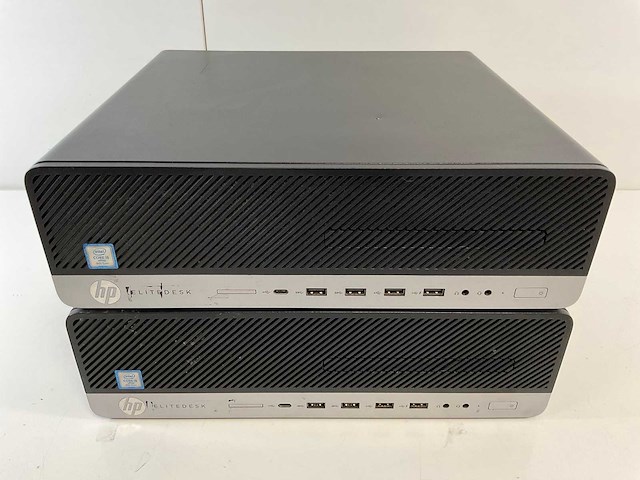 Hp elitedesk 800 g4 sff, core(tm) i5 8th gen, 16 gb ram, 128 gb nvme desktops (2x) - afbeelding 1 van  5
