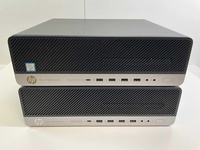 Hp elitedesk 800 g4 sff, core(tm) i5 8th gen, 8 gb ram, 256 gb nvme desktops (2x) - afbeelding 1 van  8