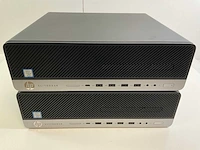 Hp elitedesk 800 g4 sff, core(tm) i5 8th gen, 8 gb ram, 256 gb nvme desktops (2x)