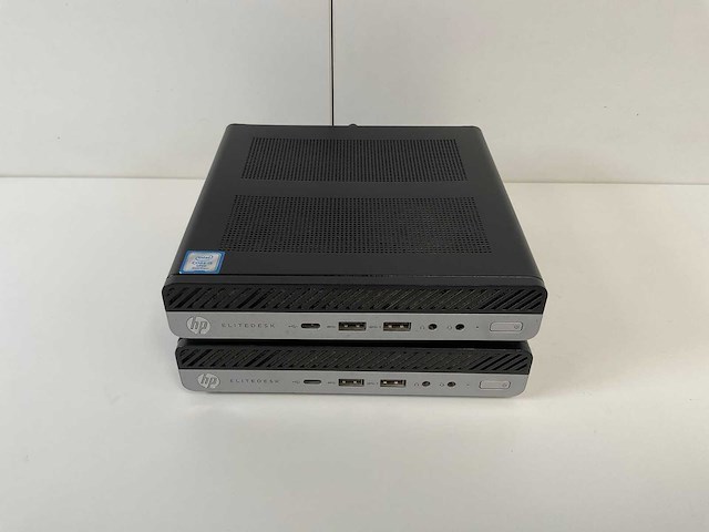 Hp elitedesk 800 g5, core(tm) i5 9th gen, 8 gb ram, 256 gb nvme mini desktops (2x) - afbeelding 1 van  6