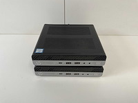 Hp elitedesk 800 g5, core(tm) i5 9th gen, 8 gb ram, 256 gb nvme mini desktops (2x) - afbeelding 1 van  6