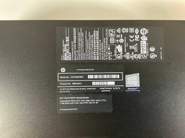 Hp elitedesk 800 g5 sff, core(tm) i3 9th gen, 8 gb ram, 256 gb nvme mini desktops (2x) - afbeelding 5 van  6