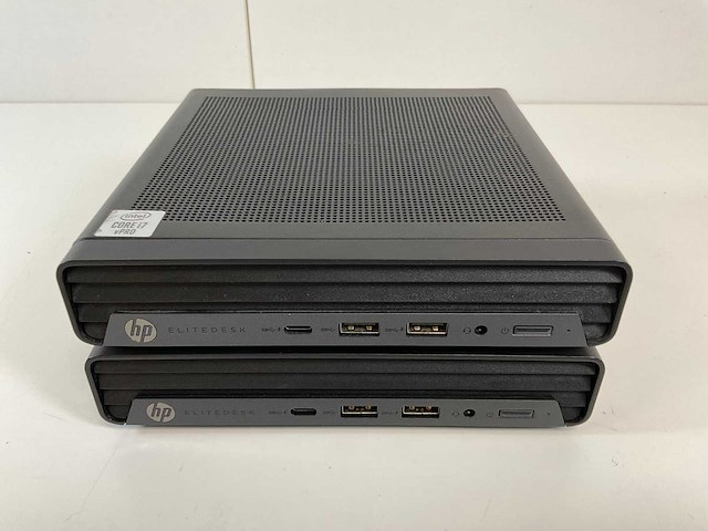 Hp elitedesk 800 g6, core(tm) i7 10th gen, 16 gb ram, 512 gb nvme mini desktops (2x) - afbeelding 1 van  5