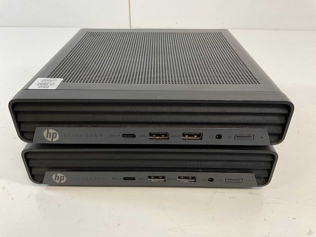 Hp elitedesk 800 g6, core(tm) i7 10th gen, 16 gb ram, 512 gb nvme mini desktops (2x) - afbeelding 1 van  5