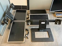 Hp elitedisplay e241i 2 monitoren op steun (3x) - afbeelding 5 van  5