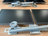 Hp elitedisplay e242 2 monitoren op arm (4x) - afbeelding 2 van  2