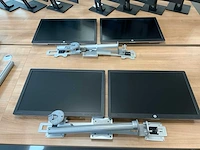 Hp elitedisplay e242 2 monitoren op arm (4x)