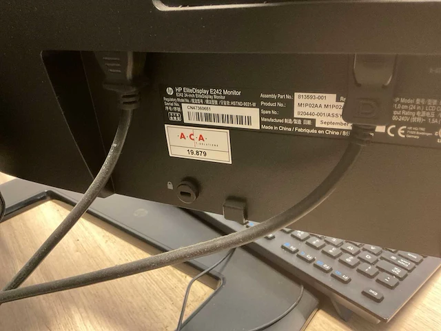 Hp elitedisplay e242 monitor (2x) - afbeelding 5 van  6