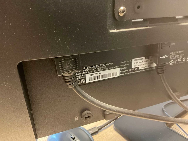 Hp elitedisplay e242 monitor (2x) - afbeelding 5 van  6