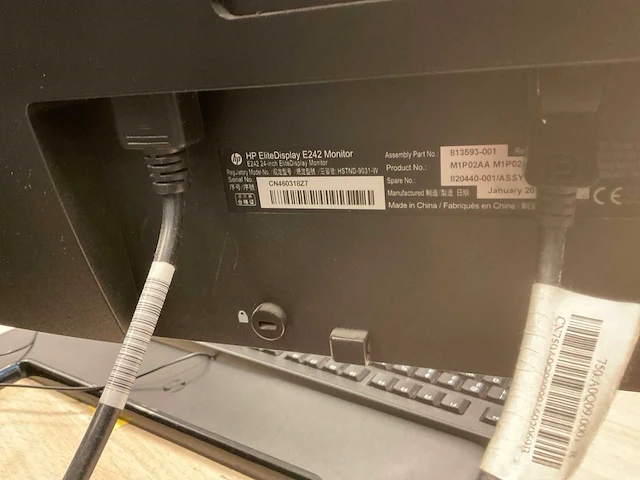 Hp elitedisplay e242 monitor (2x) - afbeelding 4 van  4