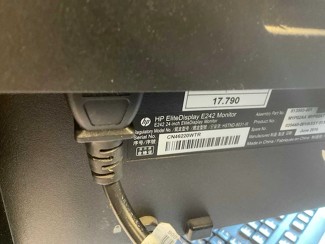 Hp elitedisplay e242 monitor (2x) - afbeelding 6 van  6