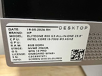 Hp eliteone 800 g3 all-in-one desktop (2x) - afbeelding 5 van  13