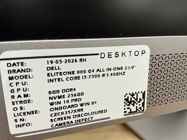 Hp eliteone 800 g3 all-in-one desktop (2x) - afbeelding 4 van  13