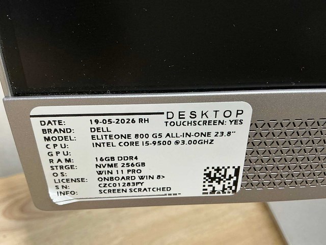 Hp eliteone 800 g3 all-in-one desktop (2x) - afbeelding 4 van  13