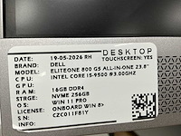 Hp eliteone 800 g3 all-in-one desktop (2x) - afbeelding 5 van  13