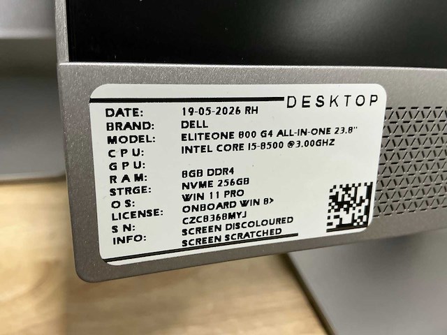 Hp eliteone 800 g4 all-in-one desktop (2x) - afbeelding 3 van  12