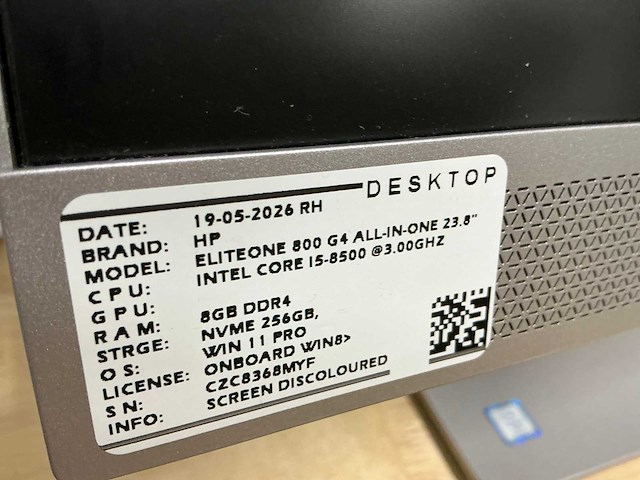 Hp eliteone 800 g4 all-in-one desktop (2x) - afbeelding 4 van  12
