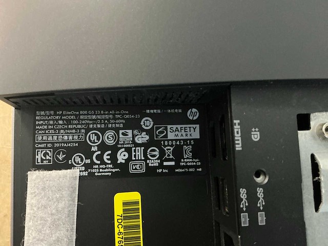 Hp eliteone 800 g5 i5-9600 all in one pc - afbeelding 5 van  5