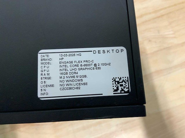 Hp engage flex pro-c desktop (3x) - afbeelding 7 van  7
