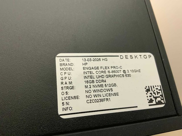 Hp engage flex pro-c desktop (3x) - afbeelding 4 van  4