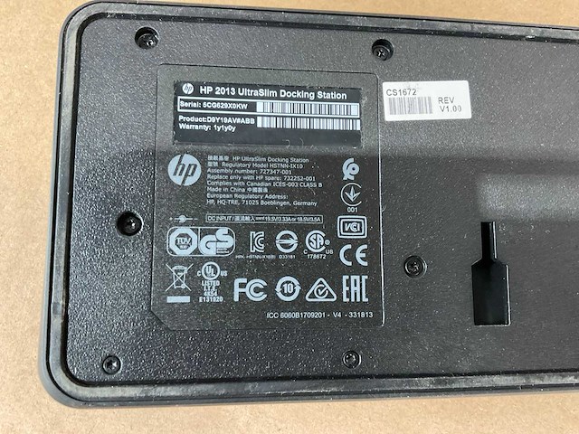 Hp hstnn-ix10 ultraslim dockingstation (30x) - afbeelding 4 van  8