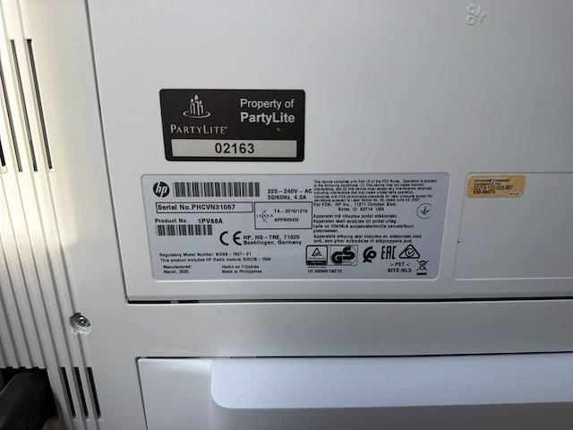 Hp laser jet enterprise m507 printer - afbeelding 3 van  3