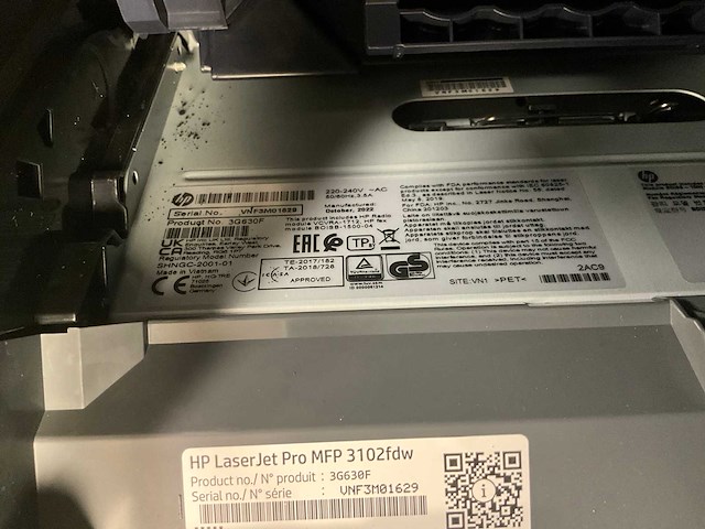 Hp laser jet pro mfp 3102fdw laserprinter - afbeelding 9 van  9