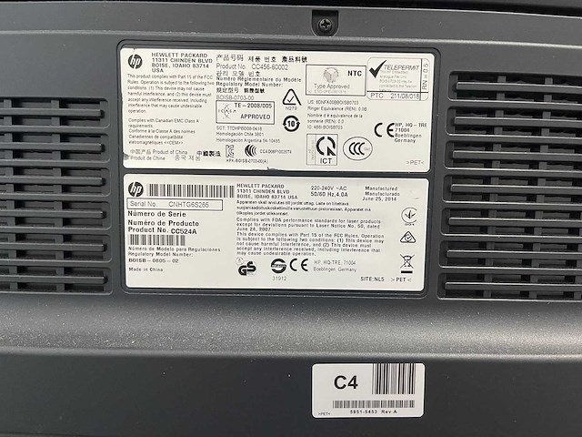 Hp laserjet 700 color mfp m775 - printer/ kopieerapparaat - afbeelding 9 van  17