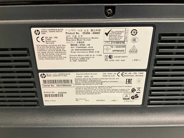 Hp laserjet 700 color mfp m775 multifunctional - afbeelding 7 van  8