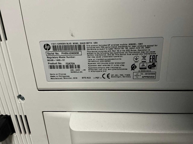 Hp laserjet enterprise m506 laserprinter - afbeelding 5 van  6