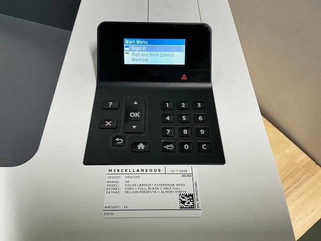 Hp laserjet enterprise m553 printer - afbeelding 6 van  12