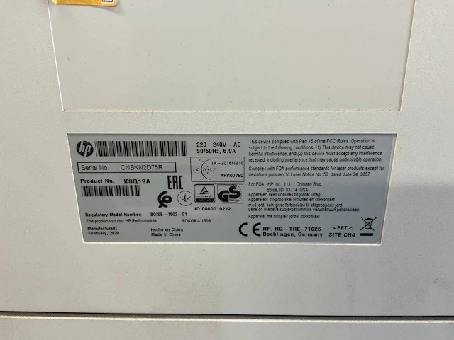 Hp laserjet enterprise m608 printer - afbeelding 9 van  10