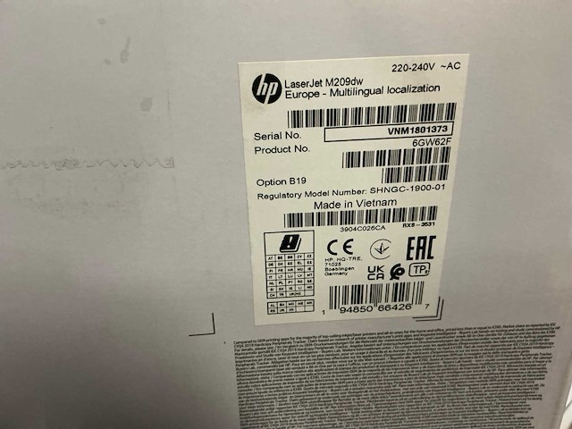 Hp laserjet m209dw printer - afbeelding 2 van  2