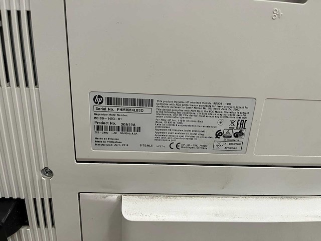 Hp laserjet managed e50045 - laserprinter - afbeelding 3 van  6