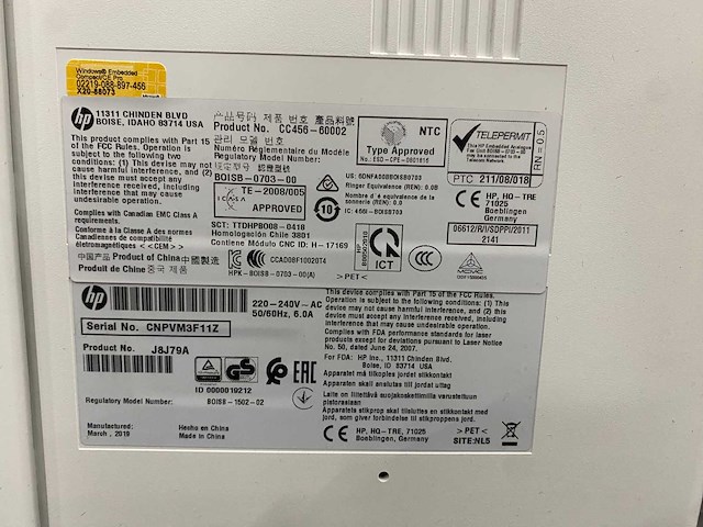 Hp laserjet managed flow mfp e62565 - multifunctionele printer - verrijdbaar - afbeelding 7 van  20