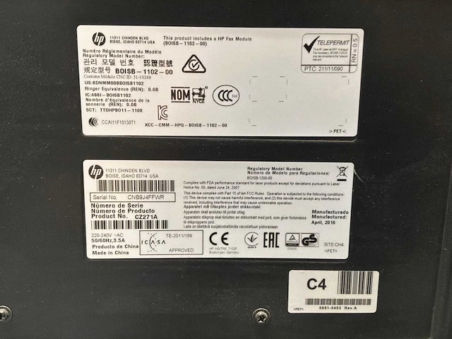 Hp laserjet pro 500 color digitale kleurenprinter - afbeelding 5 van  6