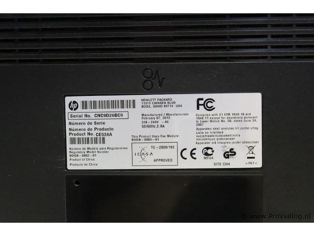 Hp laserjet pro multifunctionele printer m1536dnf ce538a - afbeelding 5 van  5