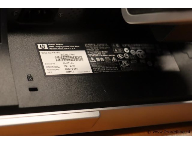 Hp lcd monitor 2229h em871aa - afbeelding 8 van  9