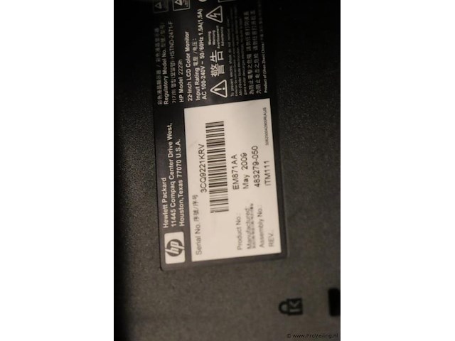 Hp lcd monitor 2229h em871aa - afbeelding 9 van  9