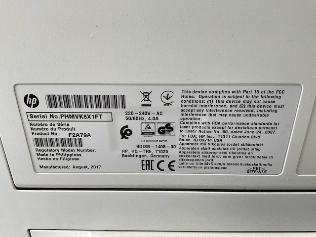 Hp (m527m) enterprise managed laserjet printer - afbeelding 8 van  8