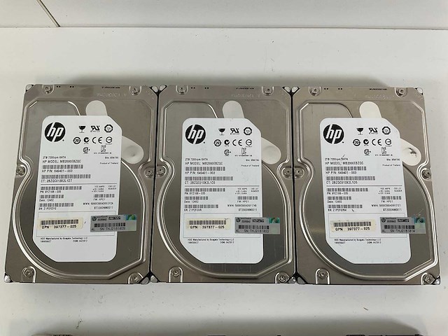 Hp (mb2000ebzqc) 2 tb sata / (mb2000ecwcr) 2 tb sata hdds (12x) - afbeelding 2 van  7