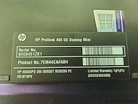 Hp mini desktopcomputer prodesk 400 g5 - afbeelding 6 van  6