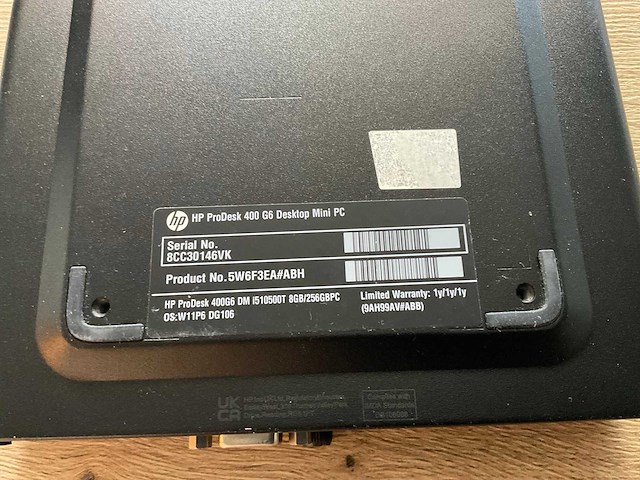 Hp mini pc prodesk 400 g6 desktop - afbeelding 7 van  7