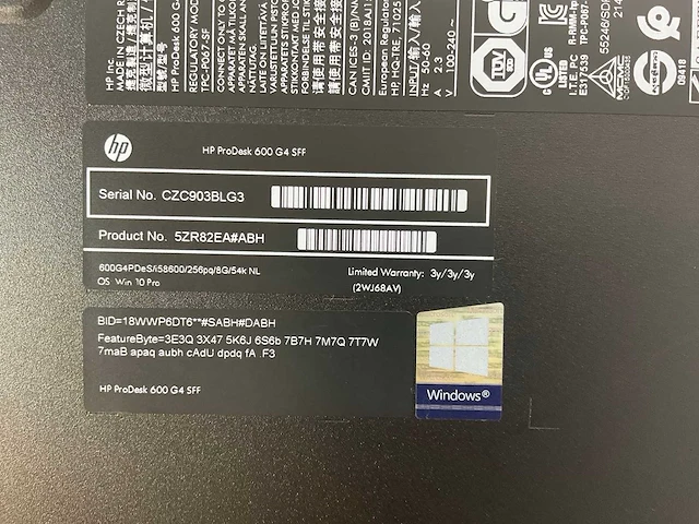 Hp mix model desktops - check description (2x) - afbeelding 11 van  13