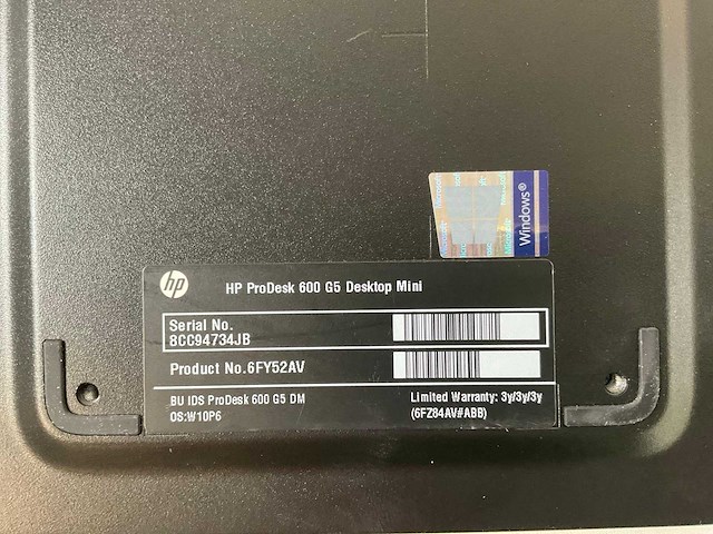 Hp mix model mini desktops - check description (2x) - afbeelding 5 van  5