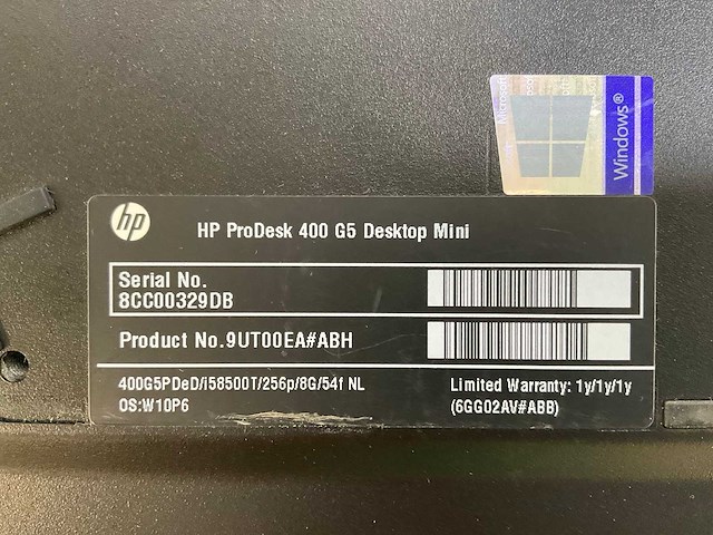 Hp mix model mini desktops - check description (2x) - afbeelding 8 van  9