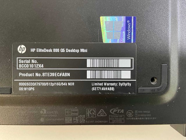 Hp mix model mini desktops - check description (2x) - afbeelding 9 van  9